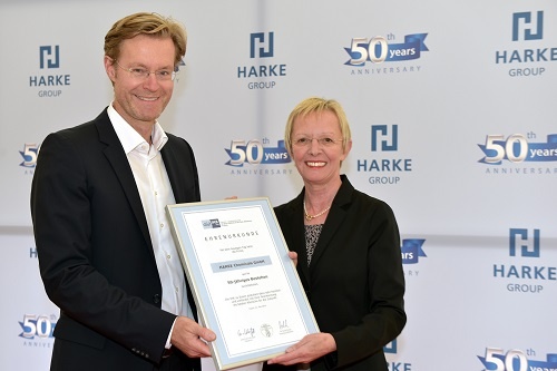 Thorsten Harke, Inhaber und Präsident der Harke Group und Veronika Lühl,...