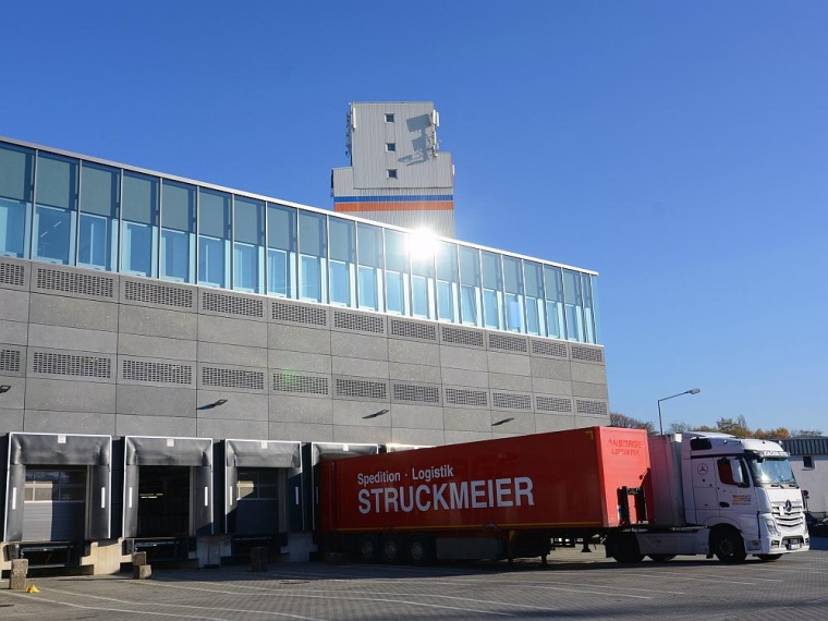 Der fertige Neubau im Industriegebiet Am Kruppwald Mitte Oktober 2018. Foto:...