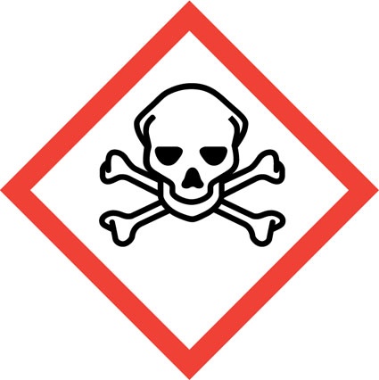 Gefahrstoffmanagement-Aufkleber toxisch