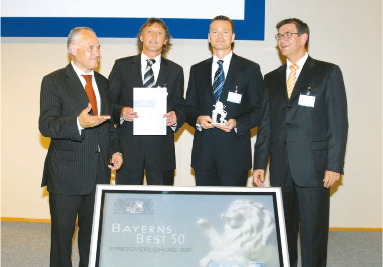 Von links nach rechts: Erwin Huber, Bayerischer Wirtschaftsminister, Friedrich...