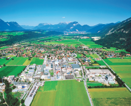 Auf dem 270.000 m2 großen Firmengelände des Werks Kundl von Sandoz in...