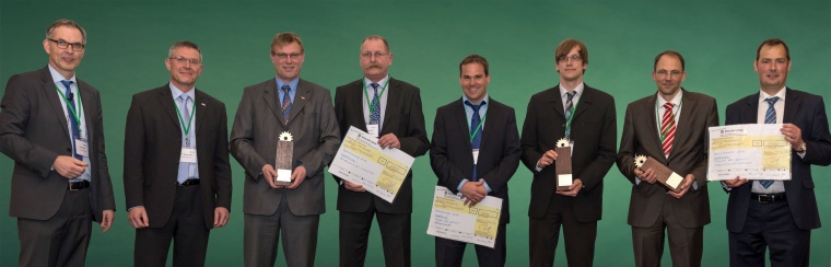 Die Gewinner von links nach rechts: Thomas Cook (T.A. Cook Consultants), Dr....