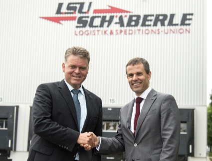 Thomas Schäberle, Geschäftsführer der LSU Schäberle, (rechts) und Michael...