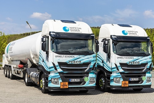 Im Einsatz für Nippon Gases Deutschland: die ersten beiden...