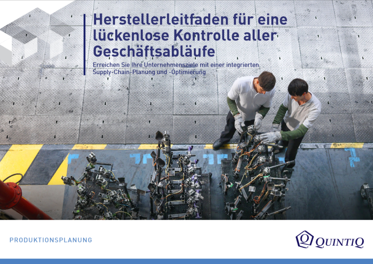 Herstellerleitfaden für eine lückenlose Kontrolle aller Geschäftsabläufe