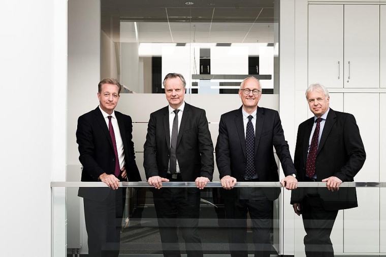 Die Geschäftsführung der Stockmeier Holding (v.l.): Matthias Mirbach, Martin...