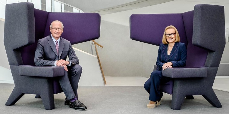Stefan Oschmann und Belén Garijo. Foto: Merck