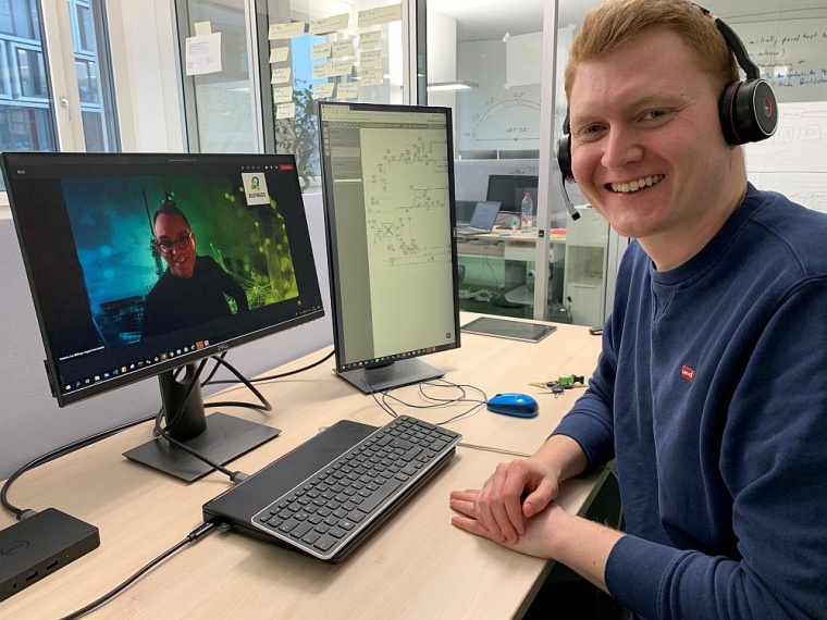 Das Bilfinger-Team realisierte das Projekt für Lanxess komplett digital und...