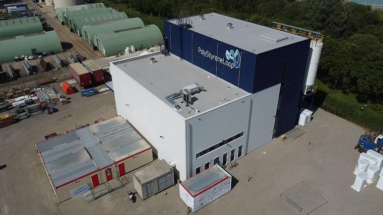 Die PolyStyreneLoop-Recyclinganlage im niederländischenTerneuzen. Foto:...