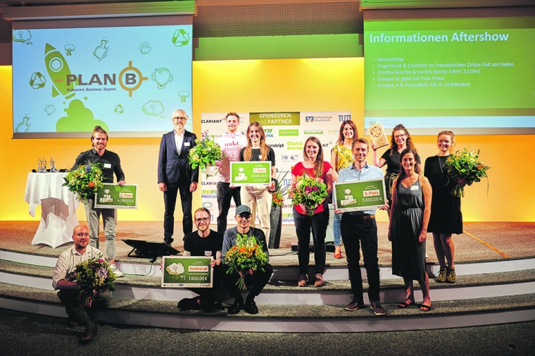 Thomas Hoppe von Clariant mit den Top 5 sowie dem Gewinner der besten...