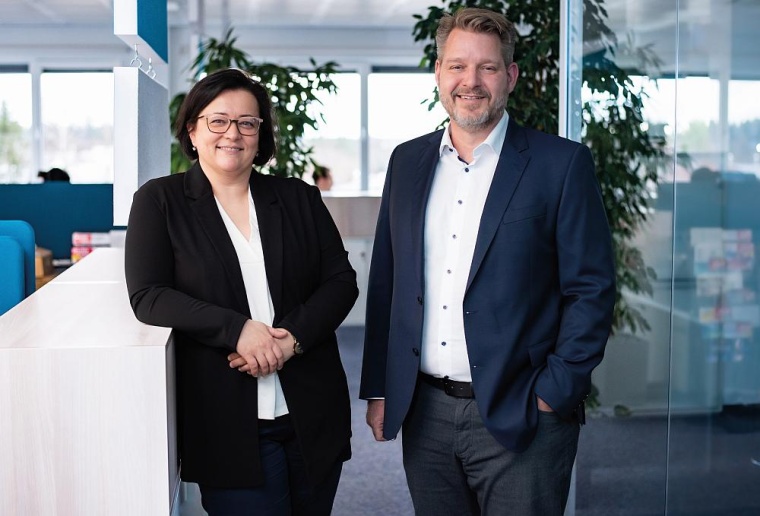 Oliver Zintner, Geschäftsführer von Kraiburg TPE, und Monika Hofmann,...