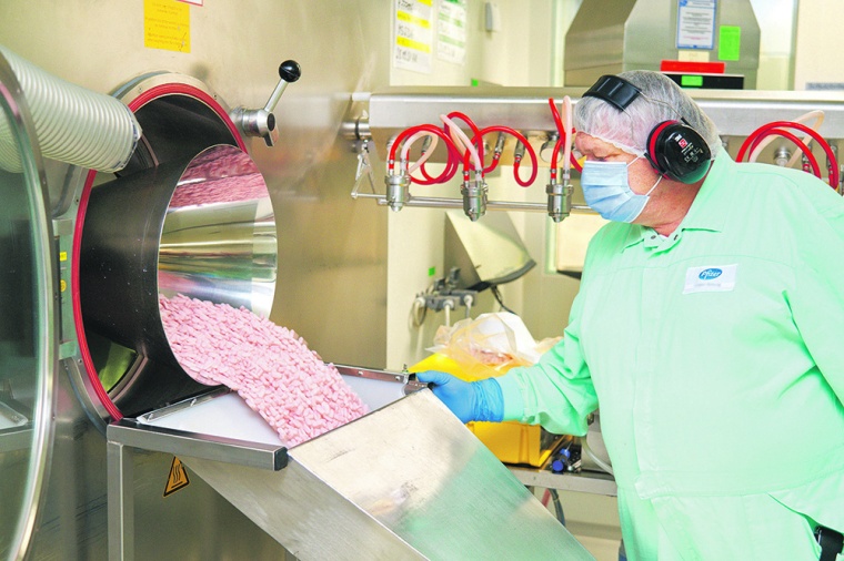 Pfizer-Standort Freiburg: Hier produziert und verpackt der US-Konzern zu einem...
