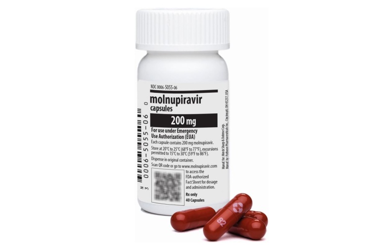 Das Covid-19-Arzneimittel Molnupiravir des US-Konzerns Merck & Co © Merck &...