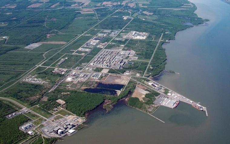 Der BASF-Standort im kanadischen Bécancour. © BASF