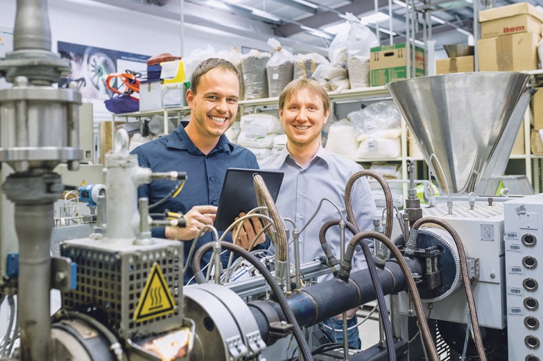Die Gründer von Lean Plastics Technologies: Martin Langlotz (links) und...