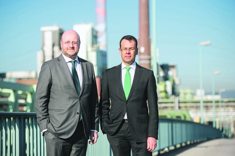 Geschäftsführung Infraserv Höchst: Jürgen Vormann (l.) und Joachim Kreysing...