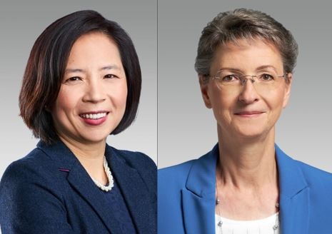 Sarena Lin (links) und Heike Prinz (rechts), derzeitige und künftige...