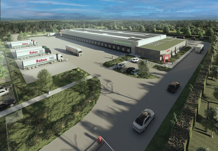 Die neue Niederlassung bei Regensburg ist im Januar 2024 bezugsfertig. © Raben...
