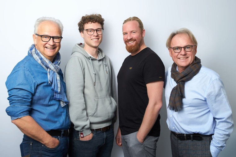 Jobcluster-Geschäftsführer Alexander Baumann (l.) und sein Team. ©...
