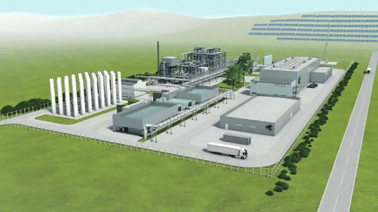 Demonstrationsanlage für Power-to-Liquid-Kraftstoffe in Leuna (© DLR)