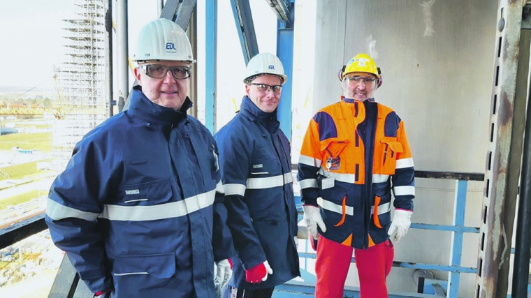 Safety Walk Audit in der Gunvor Raffinerie Ingolstadt: Raffinerieleiter Ralf...