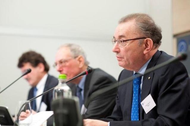Giorgio Squinzi, Cefic President and Mapei CEO, discusses EU policy at the...