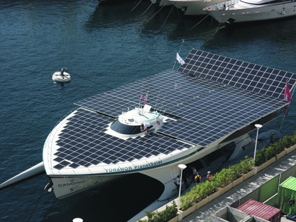 The stunning catamaran PlanetSolar