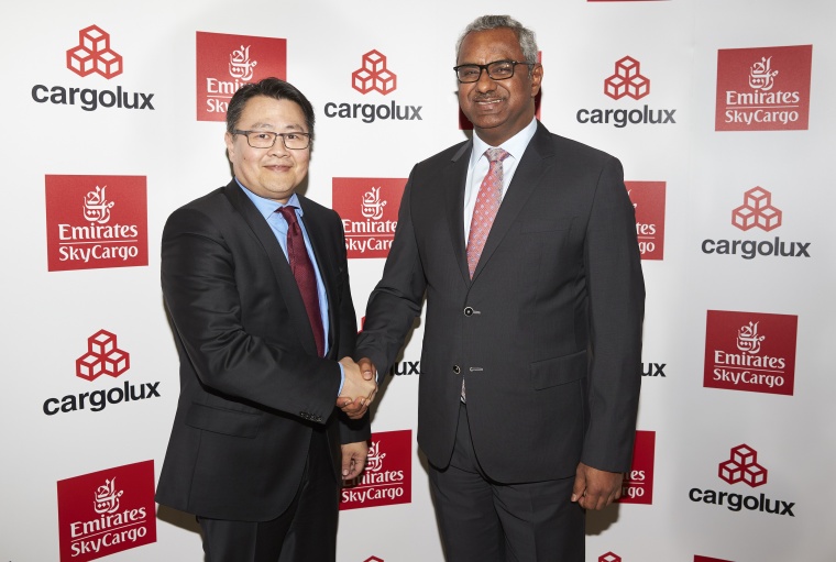Richard Forson (Cargolux President & CEO), Nabil Sultan (Emirates Divisional...