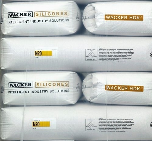 Wacker is now marketing a variety of pyrogenic silica products from its HDK...