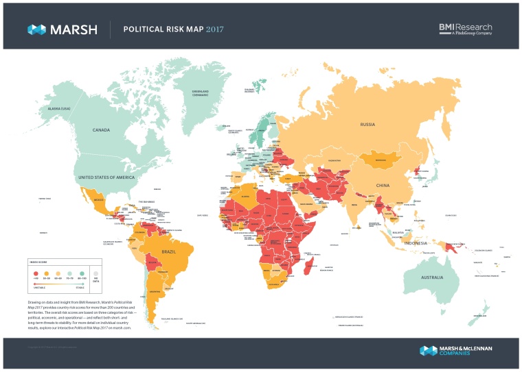 Marshs Political Risk Map 2017