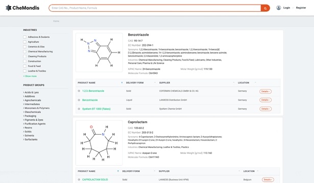 CheMondis connects suppliers and buyers of the chemical industry in one B2B...