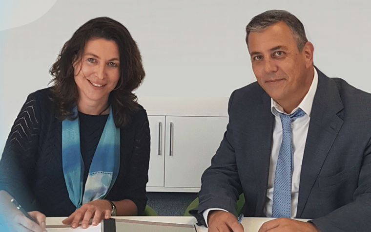 Dorothee Krone, managing director of Prolytic, and Joan Puig de Dou, CEO of...