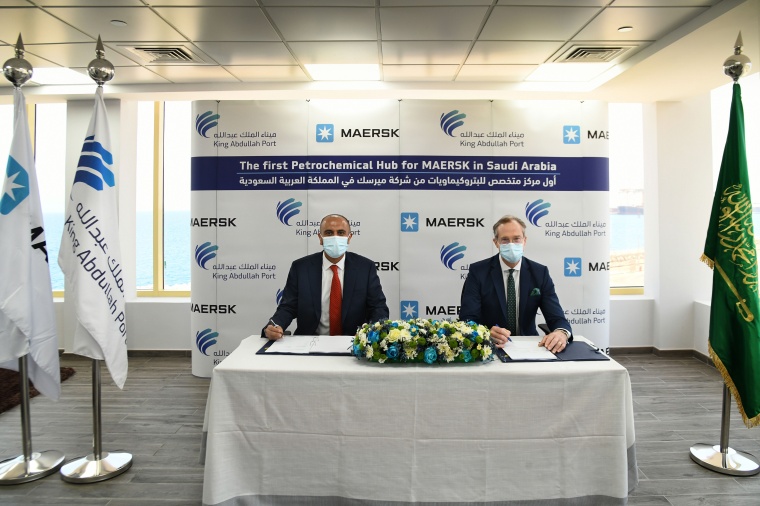 The agreement was signed by Mohammad Shihab, Managing Director of Maersk Saudi...