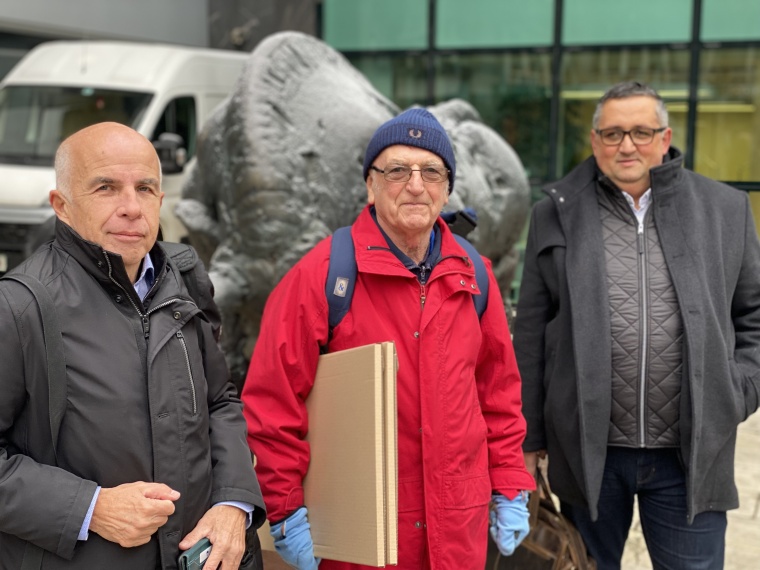 From left to right: Iztok Brglez, former Managing Director of OQEMA Slovenia,...