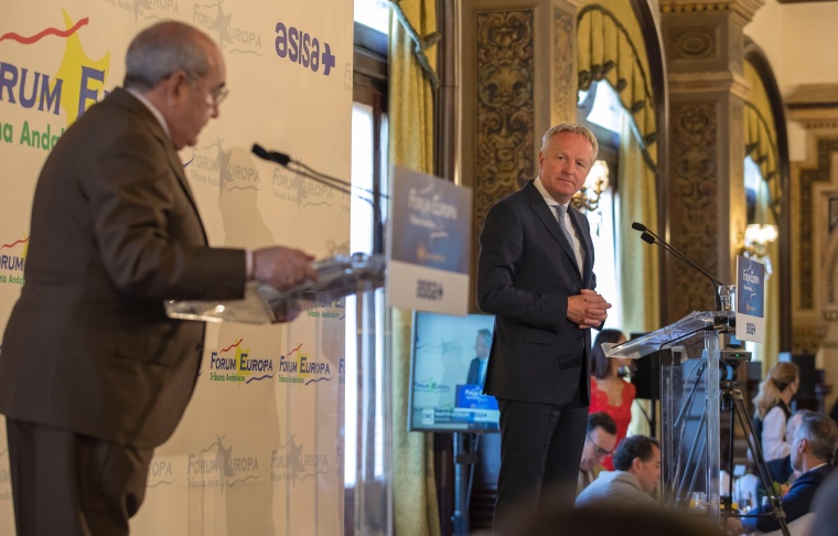 Maarten Wetselaar, CEPSAs CEO, during the informative meeting Nueva Economía...