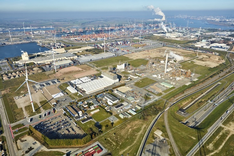 Airview of Borealis location in Kallo, Belgium © Borealis