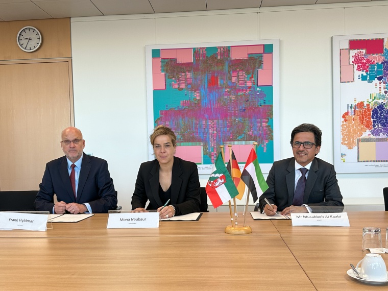 The agreement was signed in Dusseldorf, Germany, by Her Excellency, Mona...