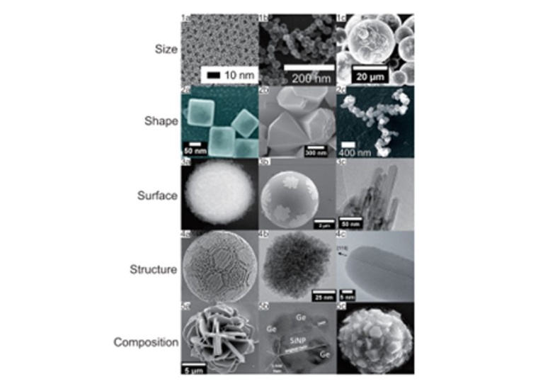 Fig: 2: Representative scanning electron microscopy images of nanoparticles in...