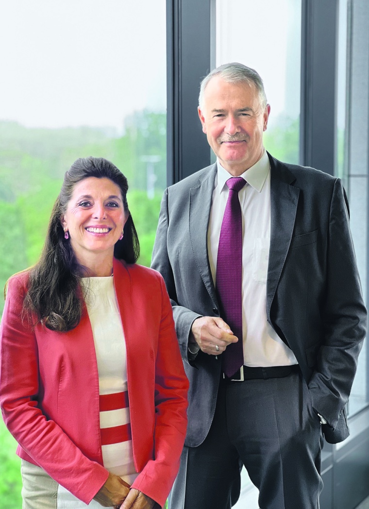 Anna Bertona, CEO & President EMEA, and Hans Joachim Müller, group CEO, Azelis...