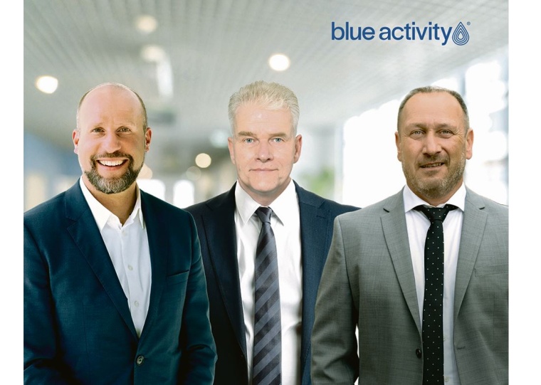The Team of Blue Activity (from left to right.): CEO Lars Havighorst, COO...