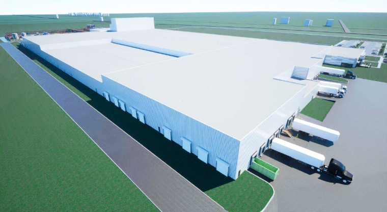 Conceptual image of the initial facility. © Asahi Kasei