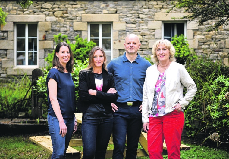 Co-founders (from left to right): Claire Delehouzé, chief technical officer;...