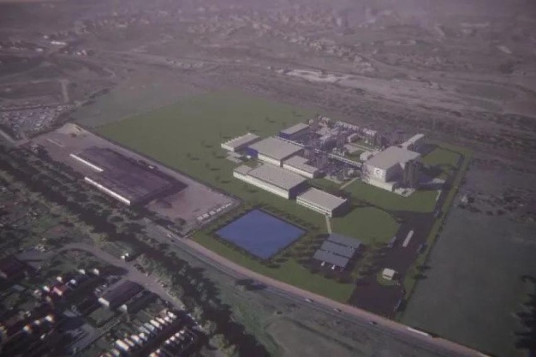 3D mock-up of Carbios’s PET biorecycling plant in Longlaville, France. │ ©...