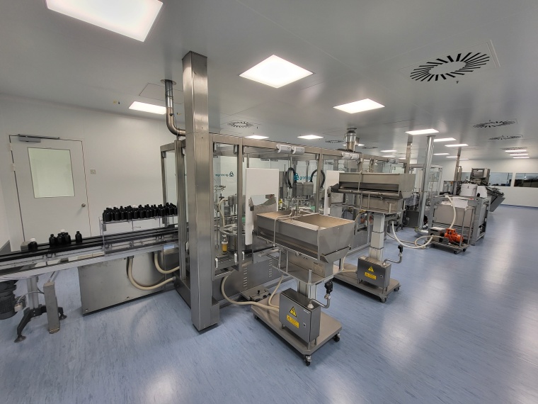 Adragos Pharma’s newly commissioned cGMP-compliant liquid drug filling line...