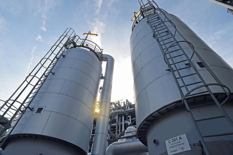 Ammoniakproduktion am Standort Ludwigshafen