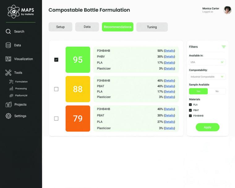 Compostable bottle formulation recommendations.
