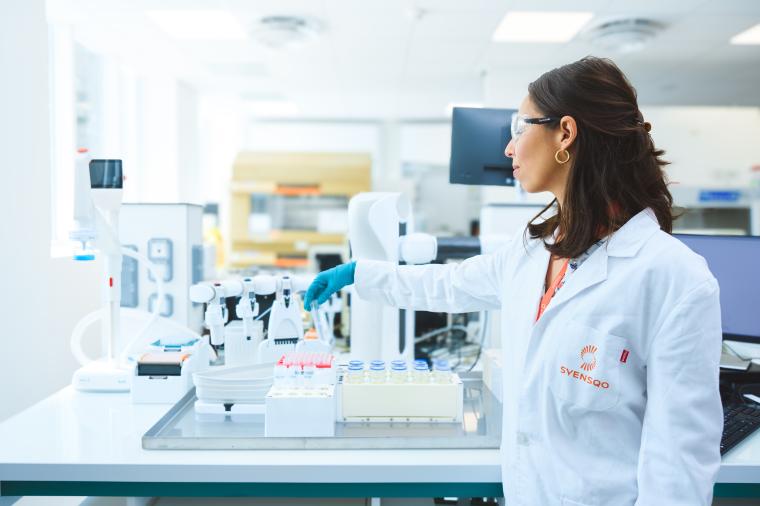 Researcher in a laboratory