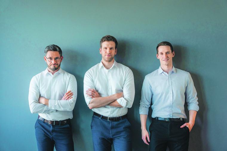 Das Gründerteam von Akeno (v. l. n. r.): Dmitrij Direktor, Steffen Ramm,...