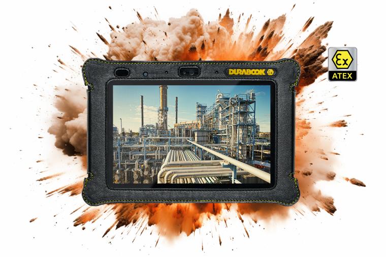Fig. 1: Durabooks Tablet R8-EX is certified for use in potentially explosive...