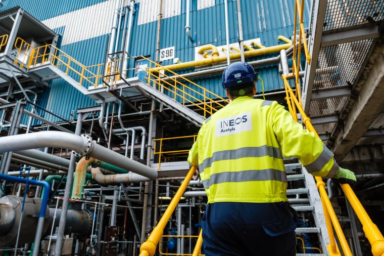 Worker at the Hull facility